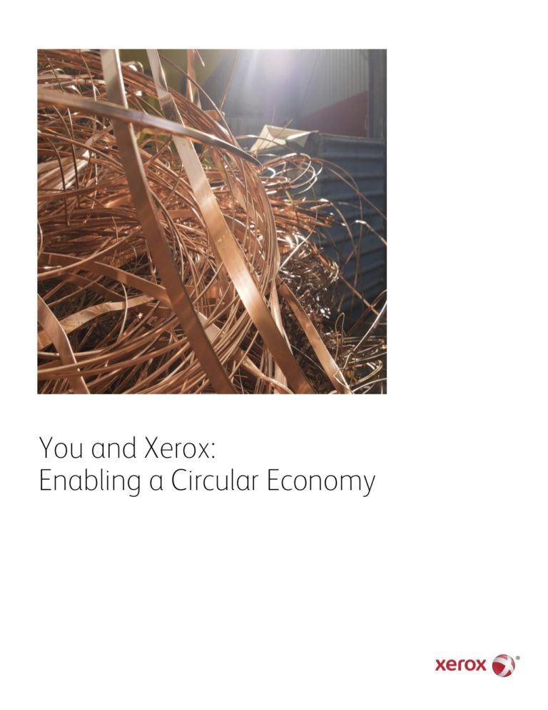Enabling A Circular Economy, Go Green, Recycle, Xerox, Environment, Quality Business & Top Business Solutions