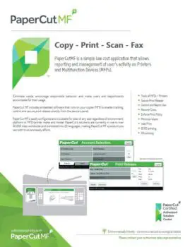 Papercut, Mf, Ecoprintq, Quality Business & Top Business Solutions
