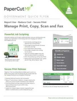 Papercut, Mf, Government Flyer, Quality Business & Top Business Solutions